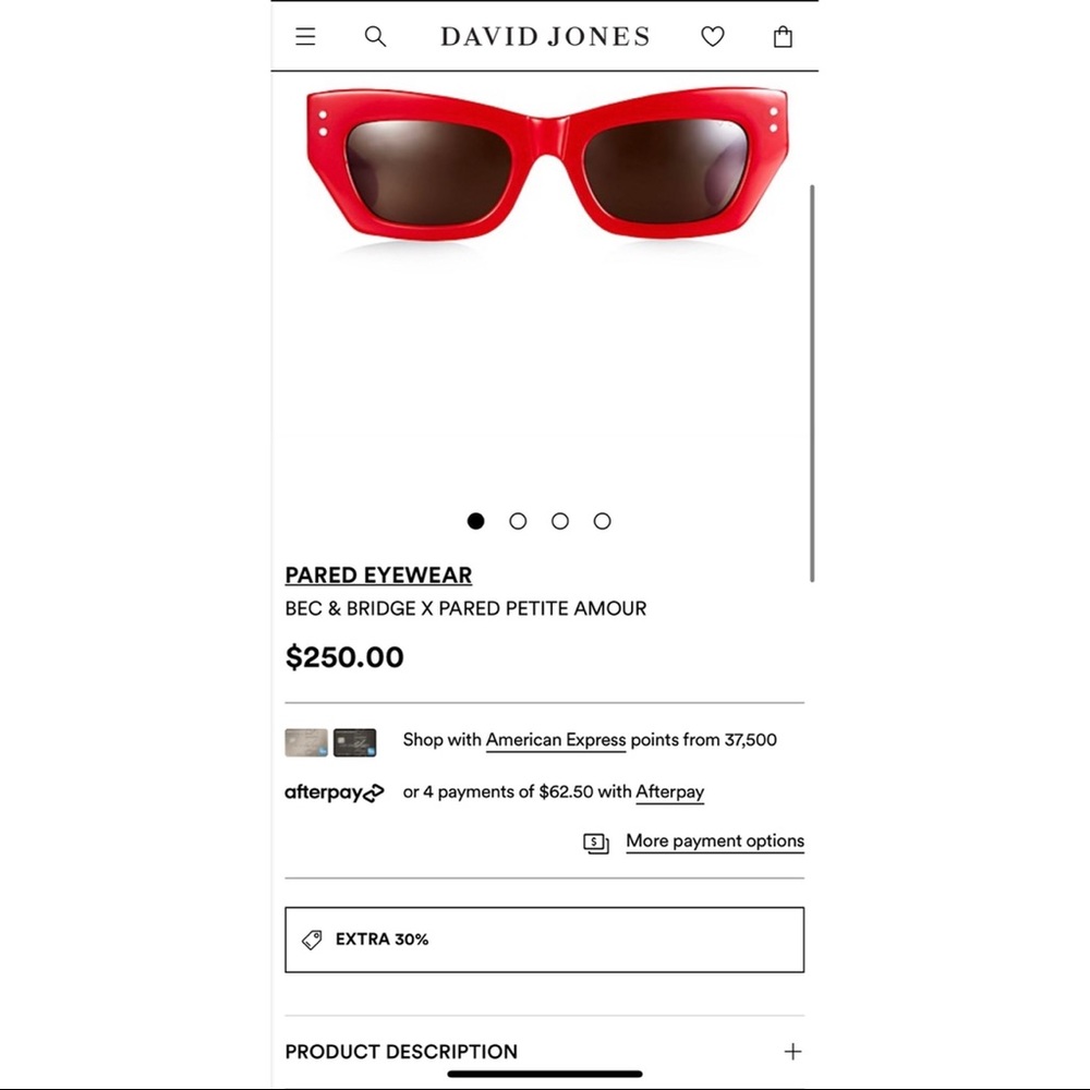 PARED EYEWEAR
BEC & BRIDGE X PARED PETITE AMOUR RRP $250 - Picture 5 of 8